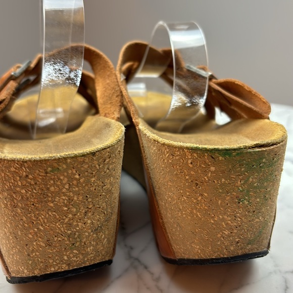 ERIC MICHAEL SANDAL WEDGE HEEL SIZE 40/9.5 - Picture 5 of 6